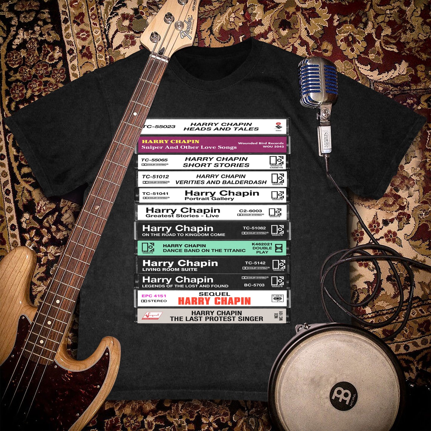 Harry Chapin Albums Cassette Retro Collection Premium Unisex T-Shirt