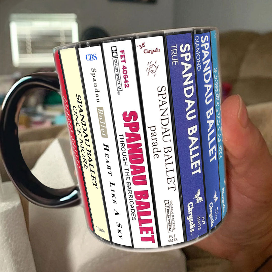 Spandau Ballet Albums Cassette Collection Retro Accent Mug
