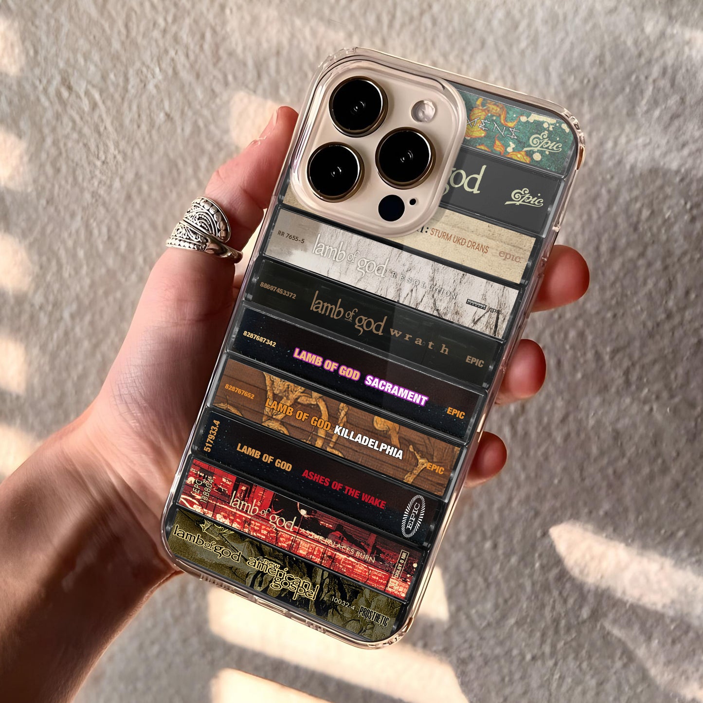Lamb of God Albums Cassette Collection Retro Phone Case