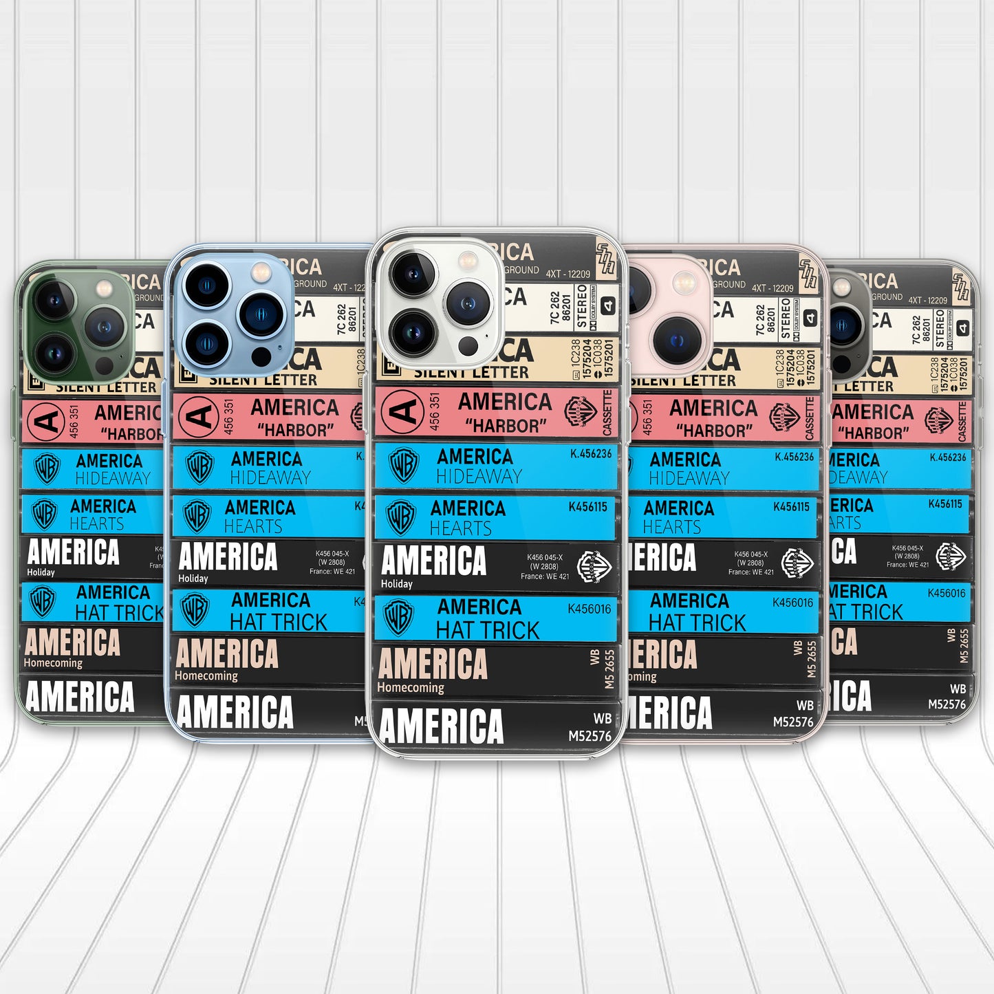 America Albums Cassette Collection Retro Phone Case