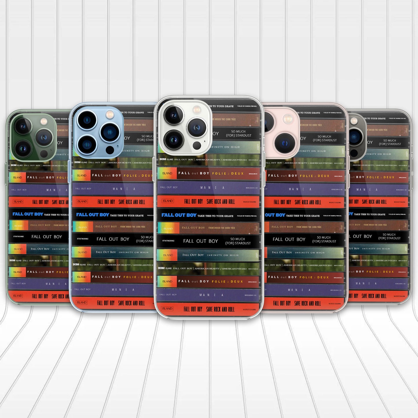 Fall Out Boy Albums Cassette Collection Retro Phone Case