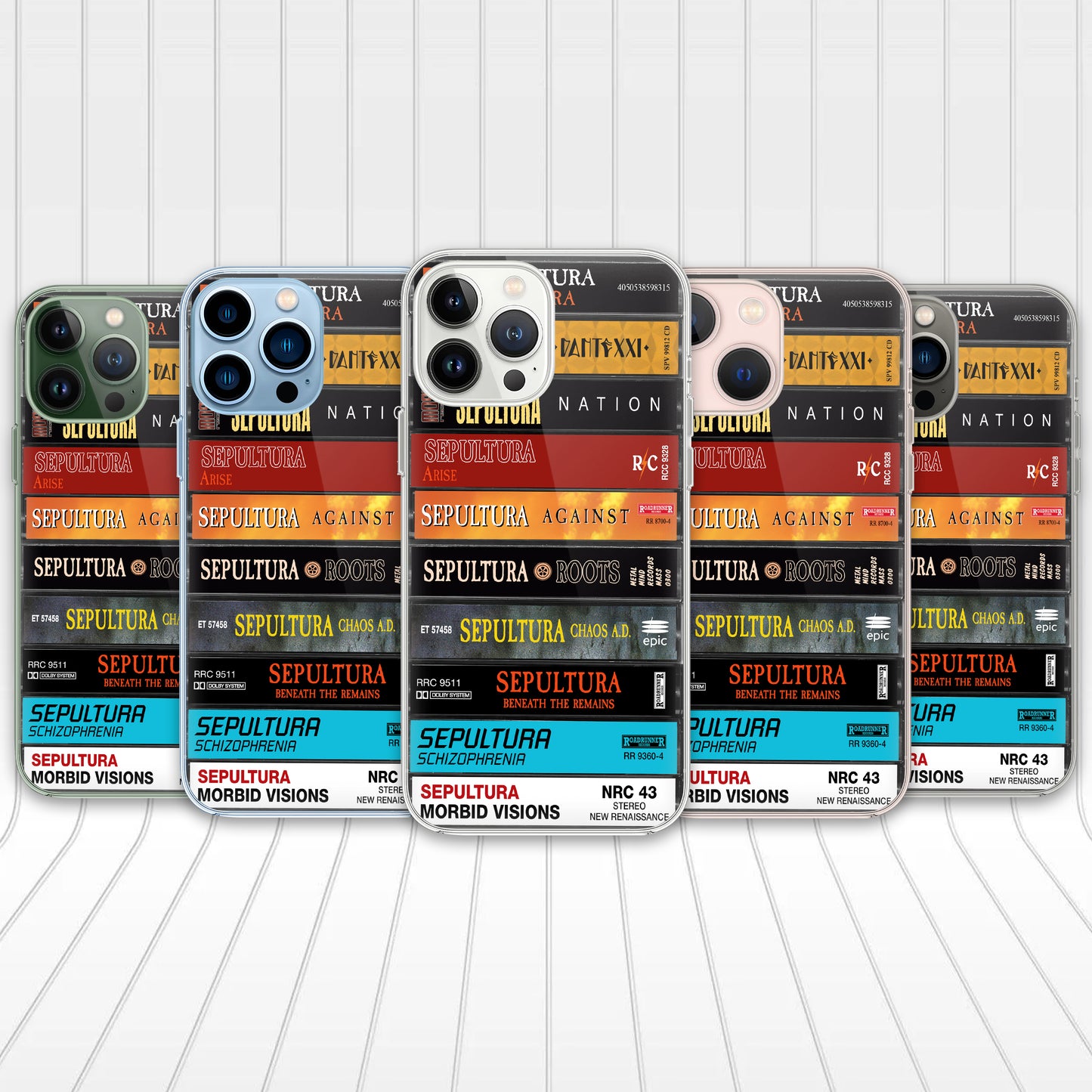 Sepultura Albums Cassette Collection Retro Phone Case