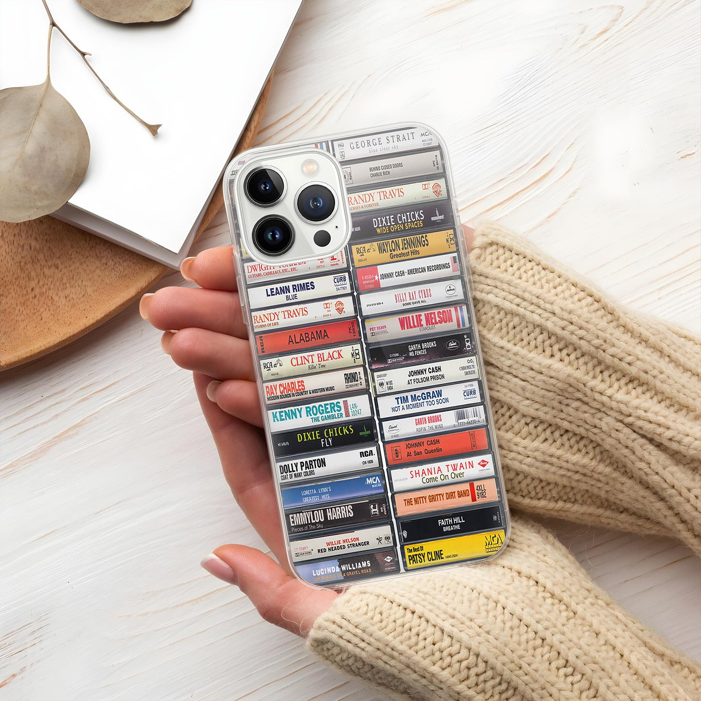 Country Music Albums Cassette Collection Retro Phone Case
