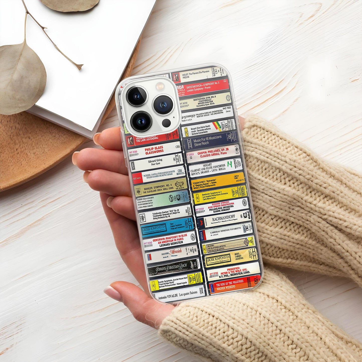 Classical Music Albums Cassette Collection Retro Phone Case