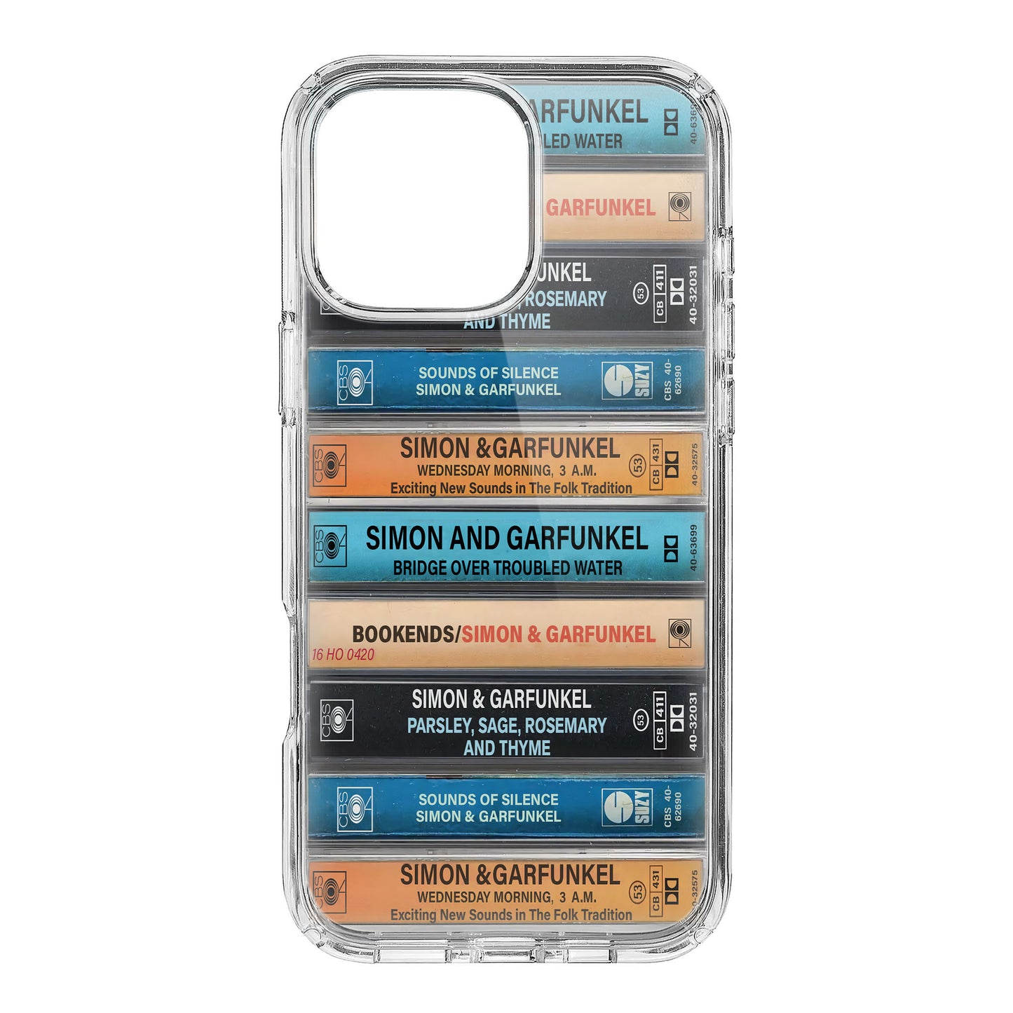 Simon & Garfunkel Albums Cassette Collection Retro Phone Case