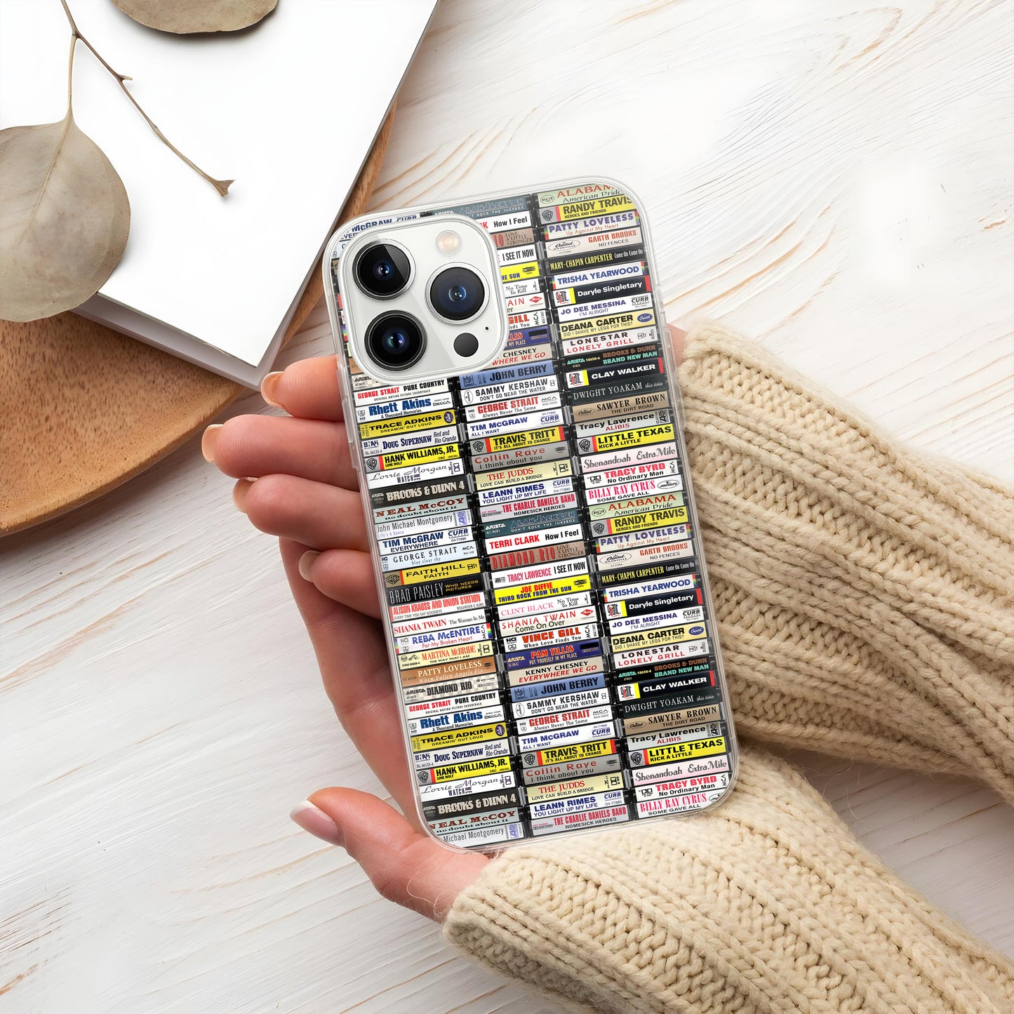 80's & 90's Country Music Albums Cassette Collection Retro Phone Case