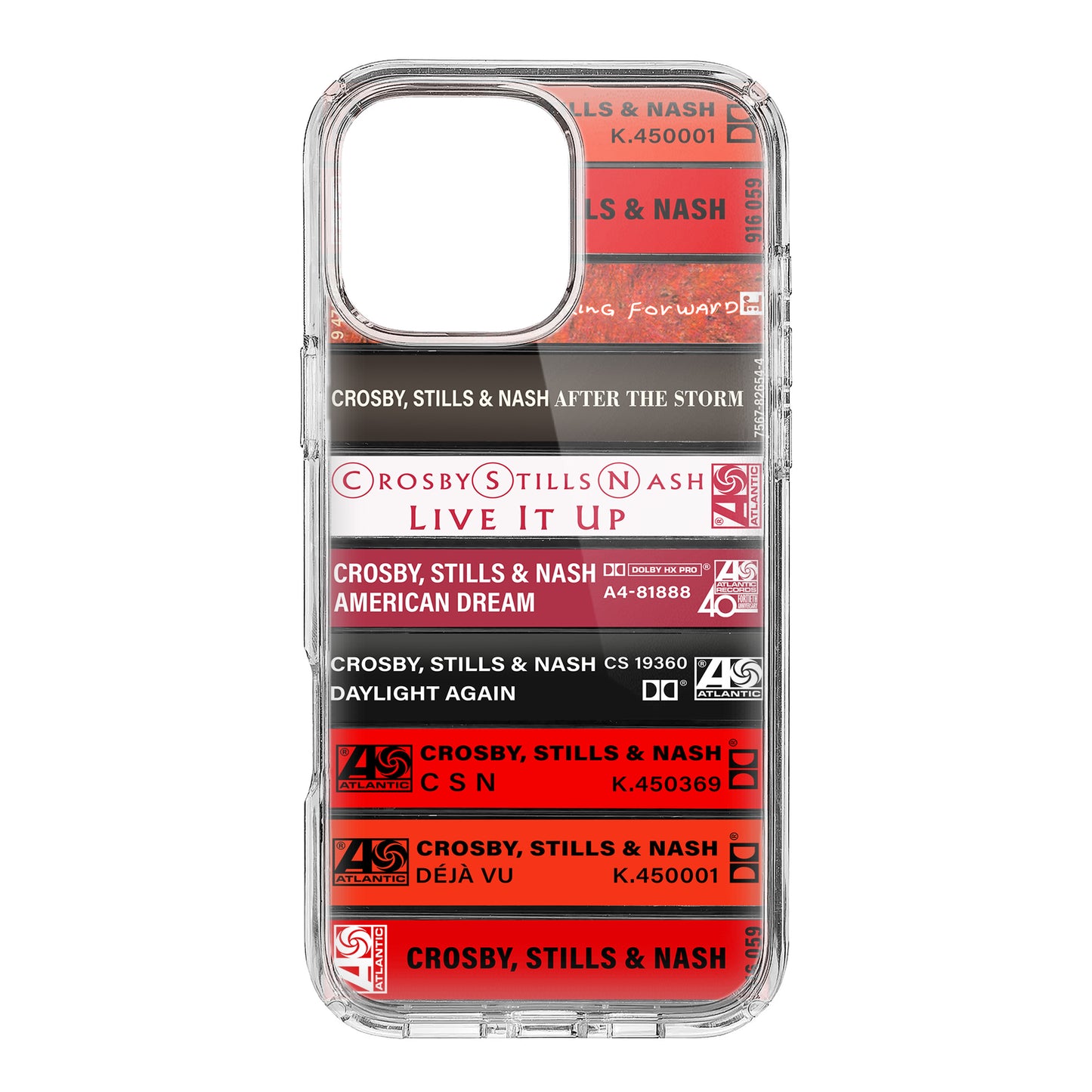 Crosby, Stills, Nash & Young Albums Cassette Collection Retro Phone Case