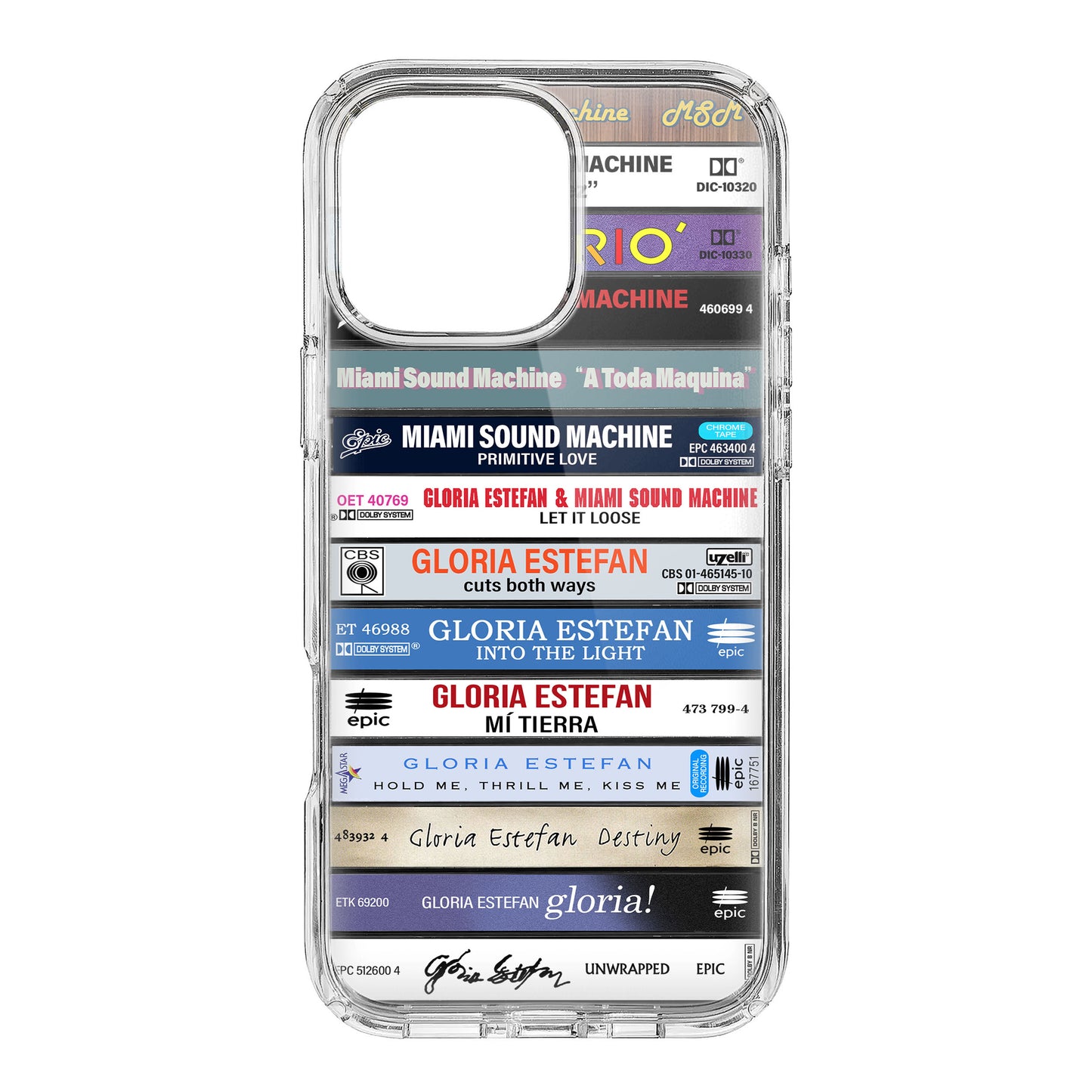 Miami Sound Machine Albums Cassette Collection Retro Phone Case