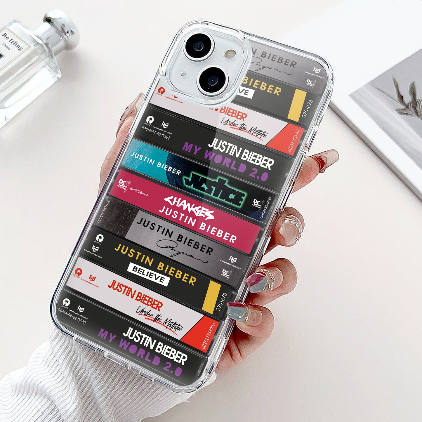 Justin Bieber Albums Cassette Collection Retro Phone Case