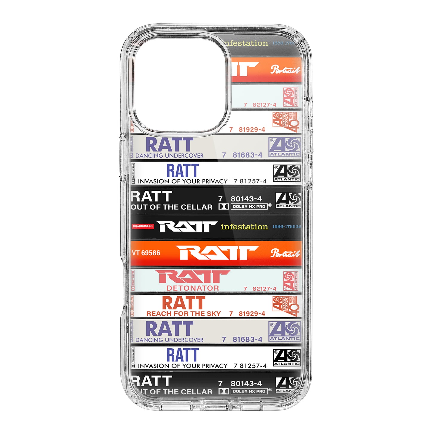 Ratt Albums Cassette Collection Retro Phone Case