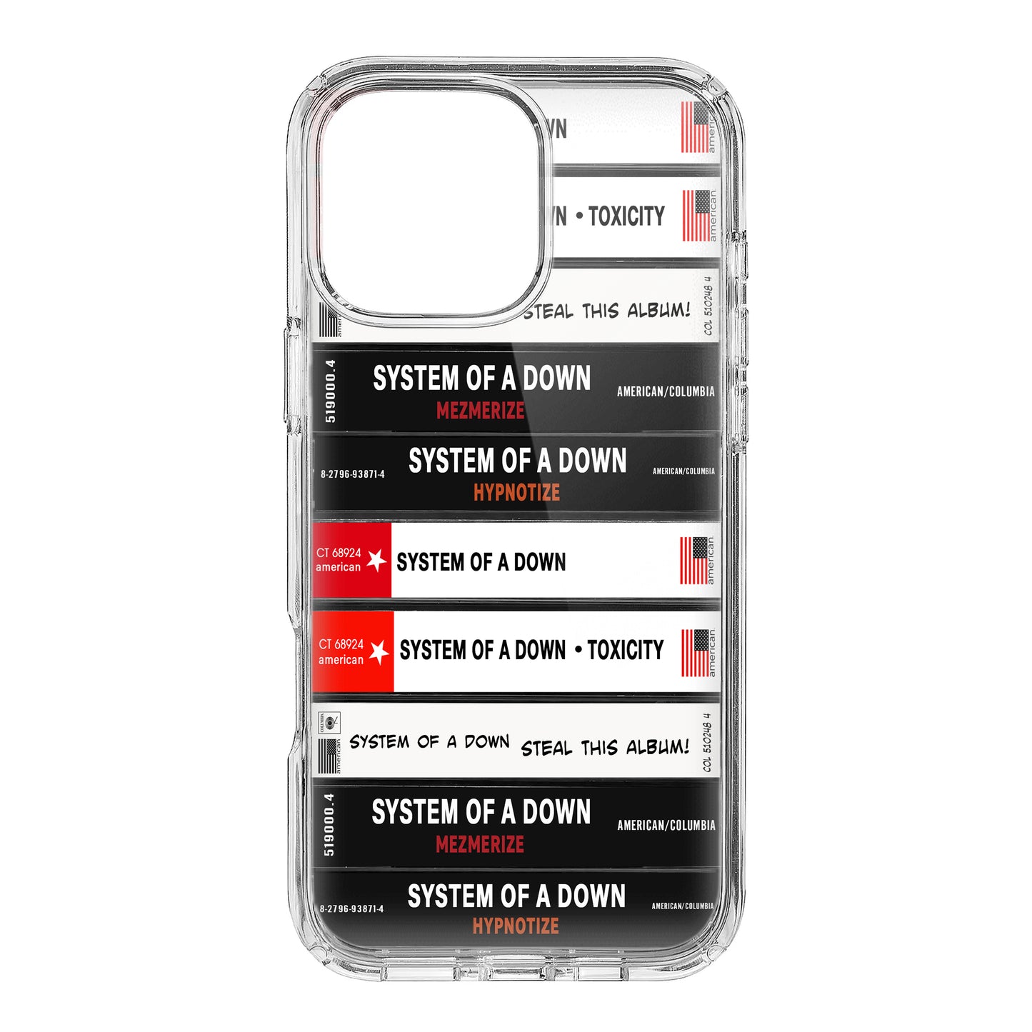 System Of A Down Albums Cassette Collection Retro Phone Case