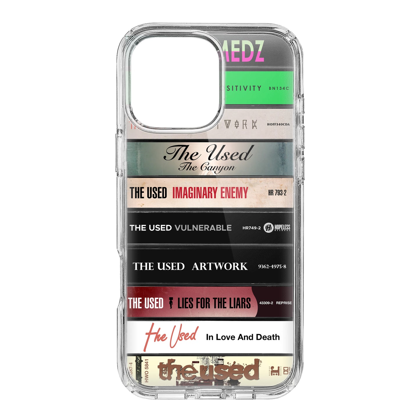 The Used Albums Cassette Collection Retro Phone Case