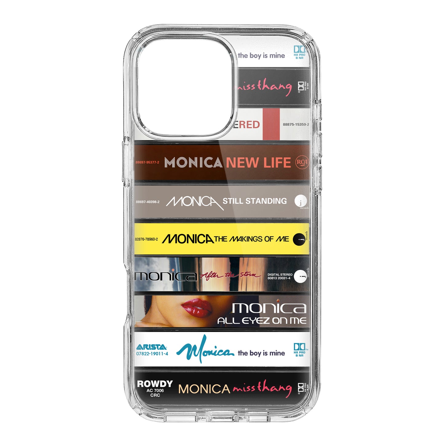 Monica Albums Cassette Collection Retro Phone Case