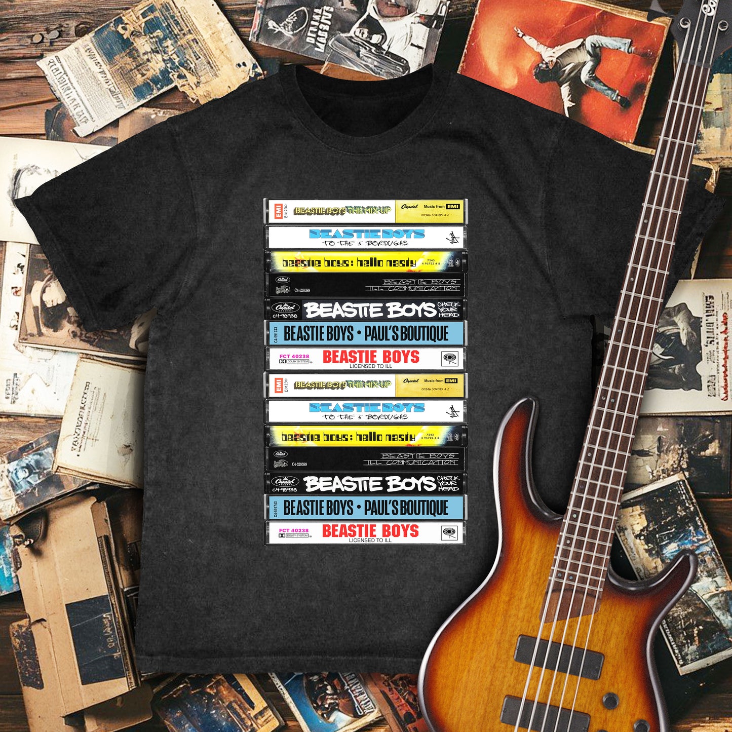 Beastie Boys Albums Cassette Retro Collection Premium Unisex T-Shirt