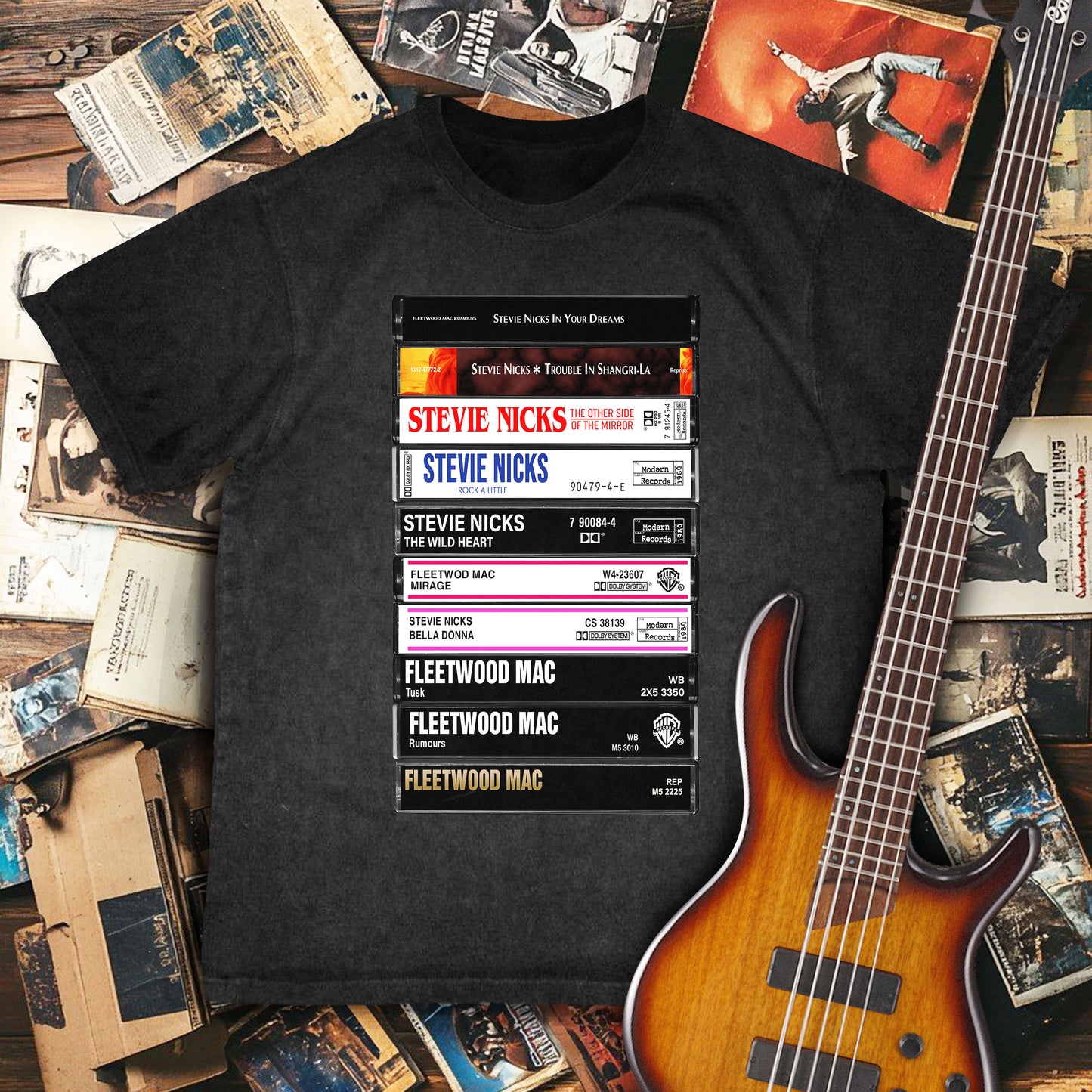 Stevie Nicks Albums Cassette Retro Collection Premium Unisex T-Shirt