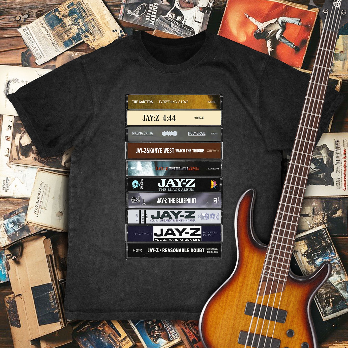 JayZ Albums Cassette Retro Collection Premium Unisex T-Shirt