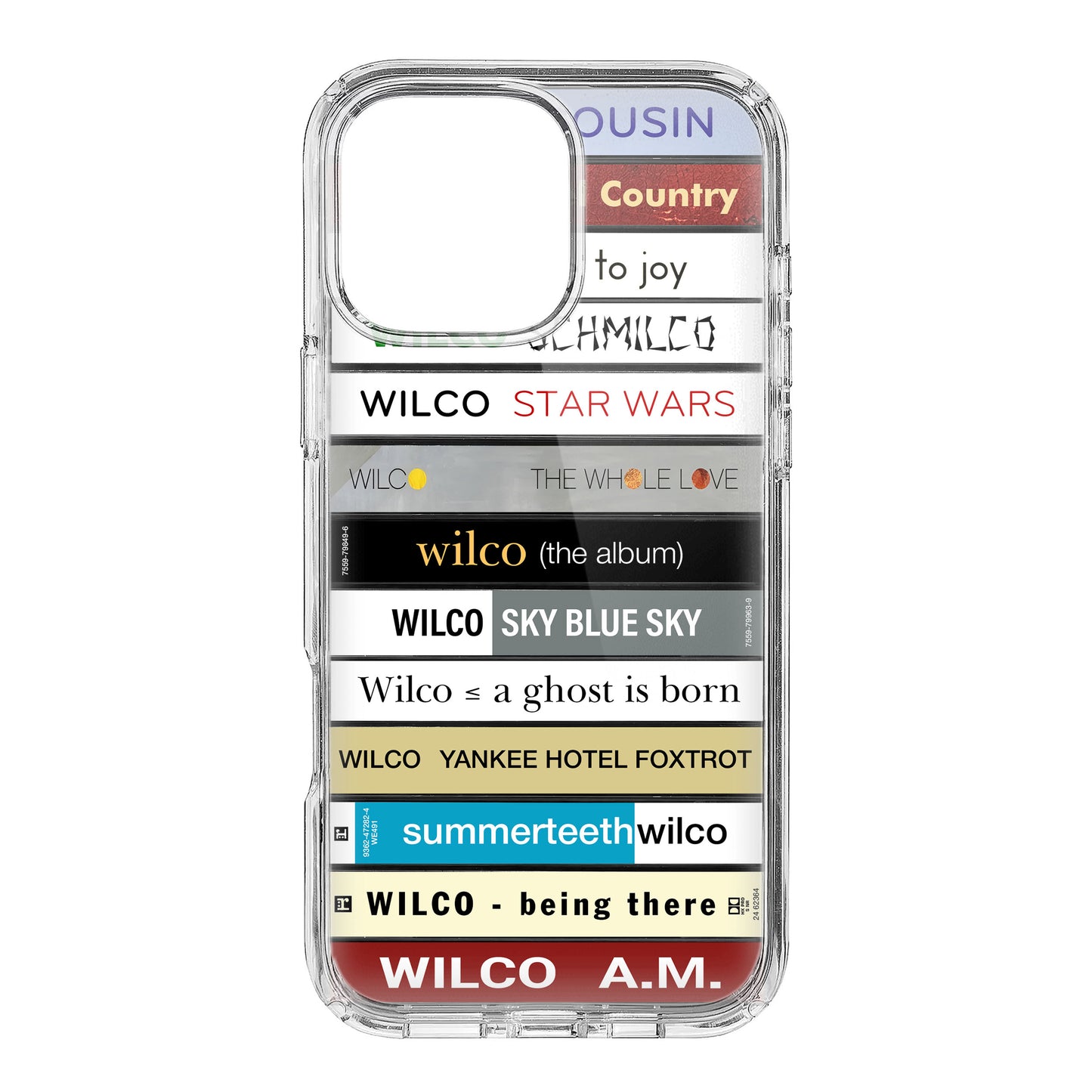 Wilco Albums Cassette Collection Retro Phone Case