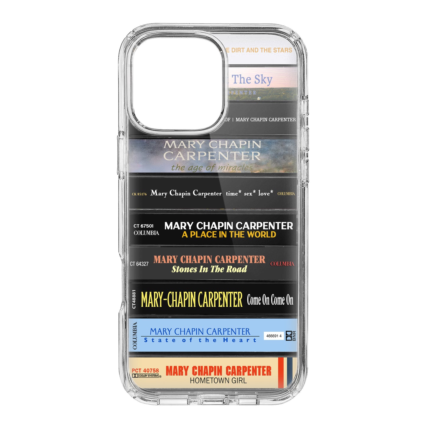 Mary Chapin Carpenter Albums Cassette Collection Retro Phone Case