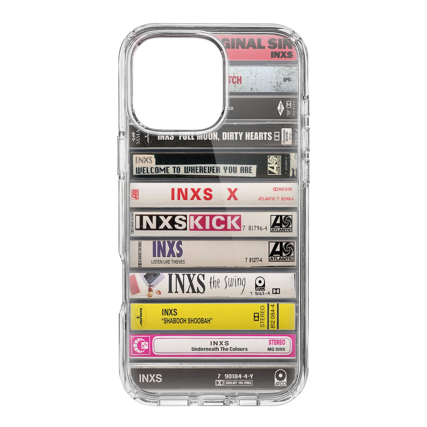 INXS Albums Cassette Collection Retro Phone Case