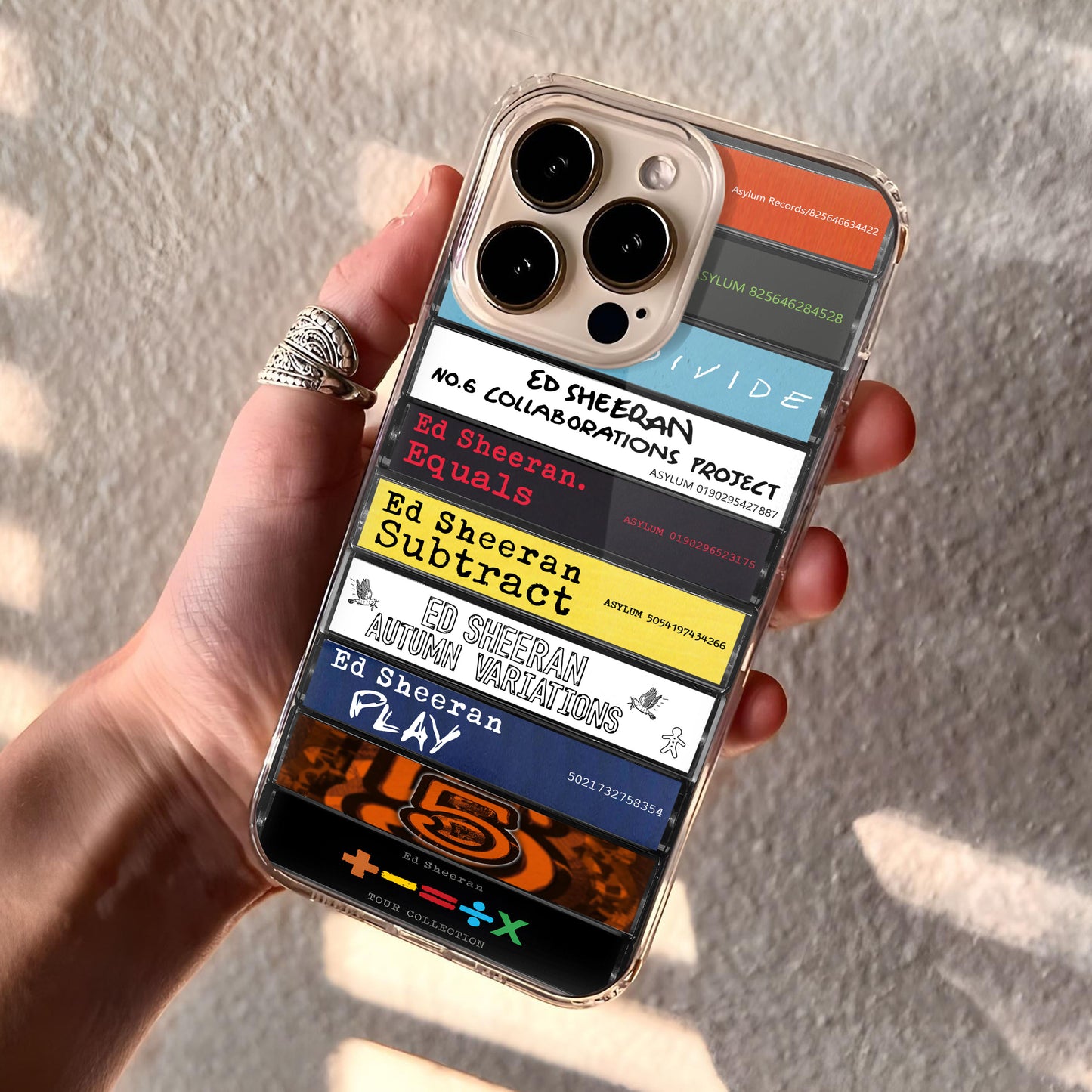 Ed Sheeran Albums Cassette Collection Retro Phone Case
