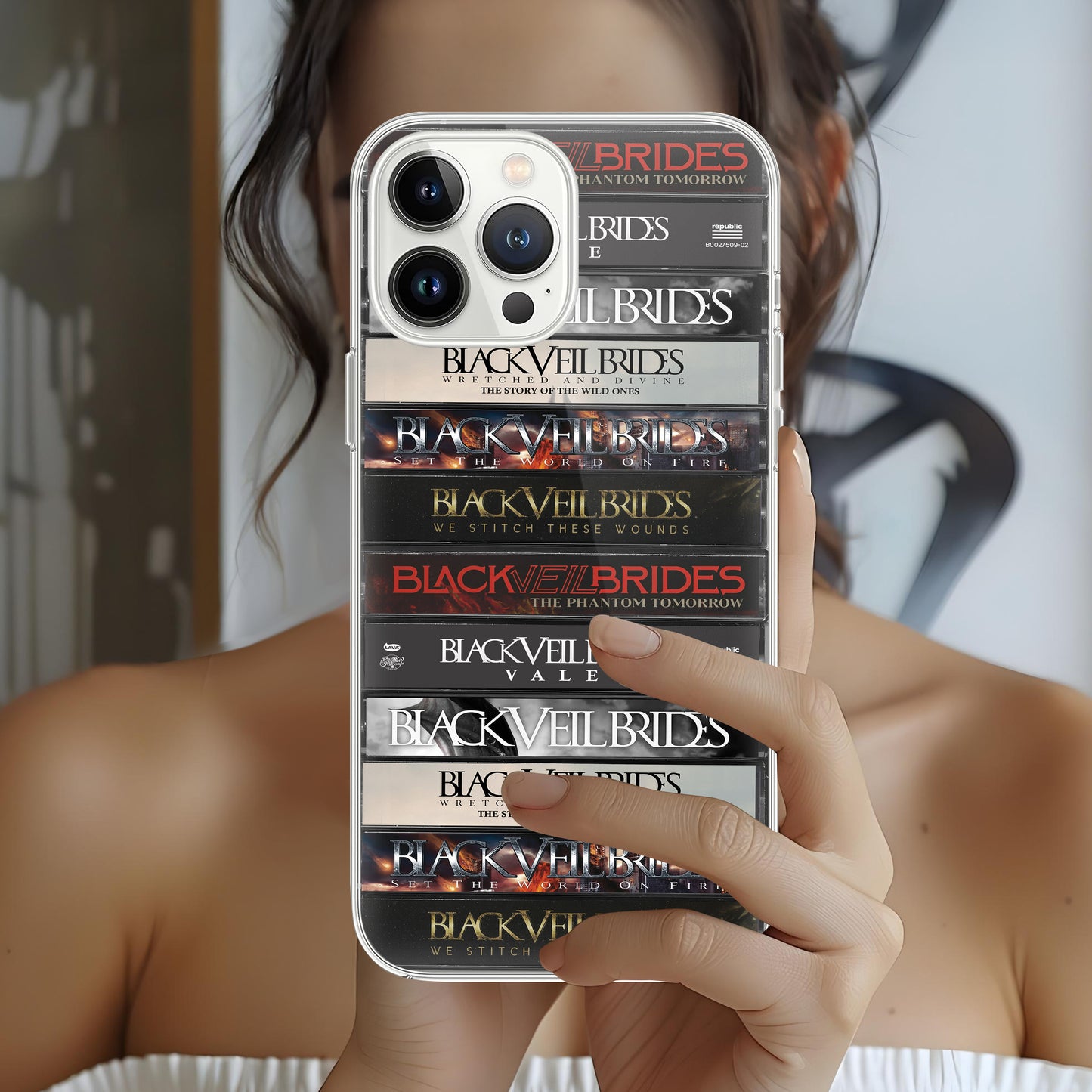 Black Veil Brides Albums Cassette Collection Retro Phone Case