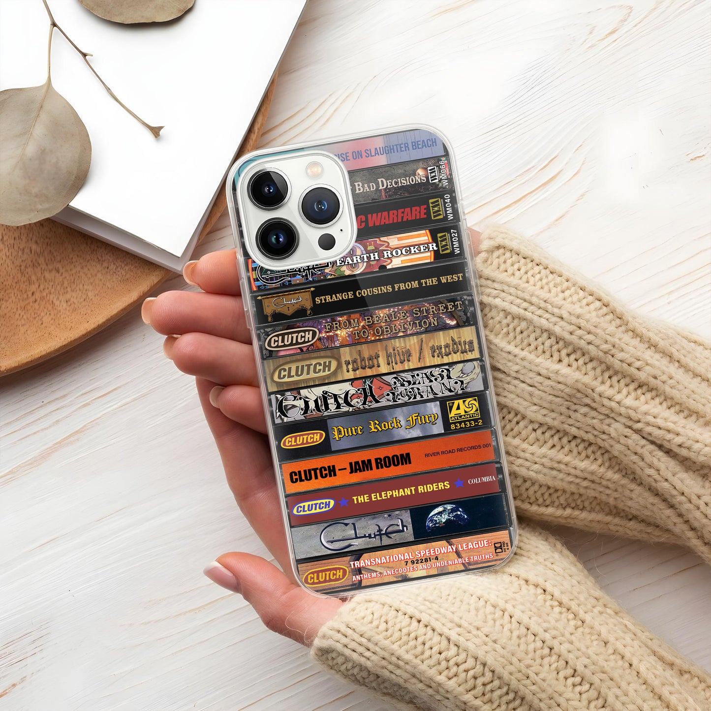 Clutch Albums Cassette Collection Retro Phone Case