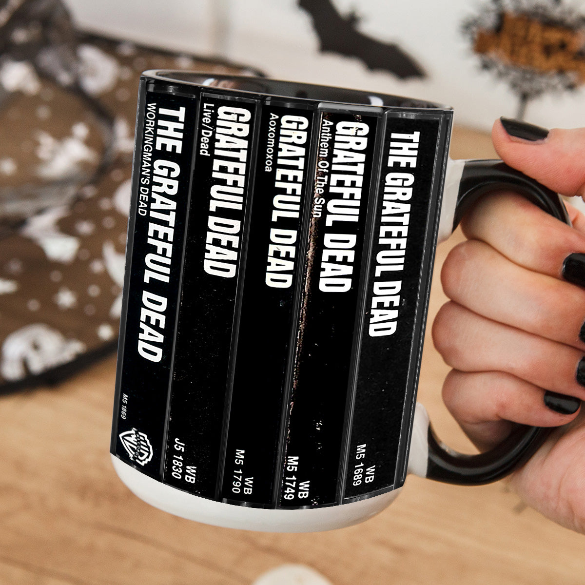 Grateful Dead Albums Cassette Retro Collection Accent Mug