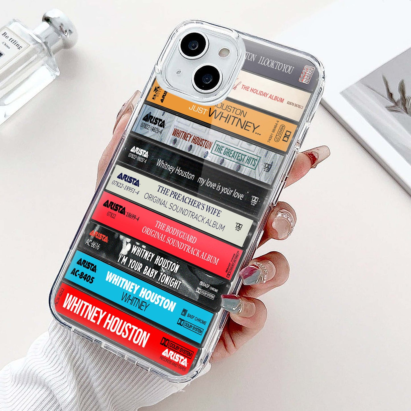 Whitney Houston Albums Cassette Collection Retro Phone Case