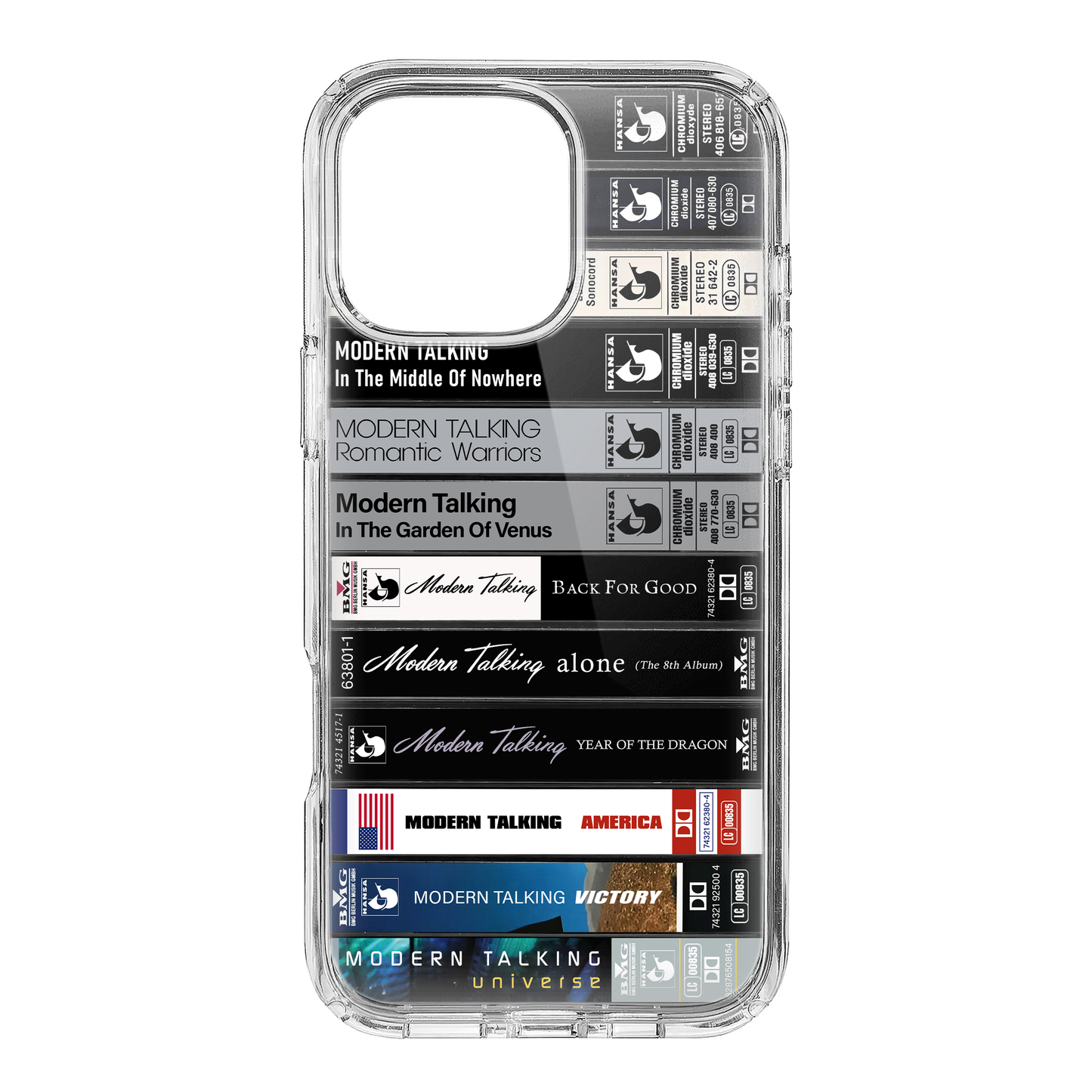 Modern Talking Albums Cassette Collection Retro Phone Case