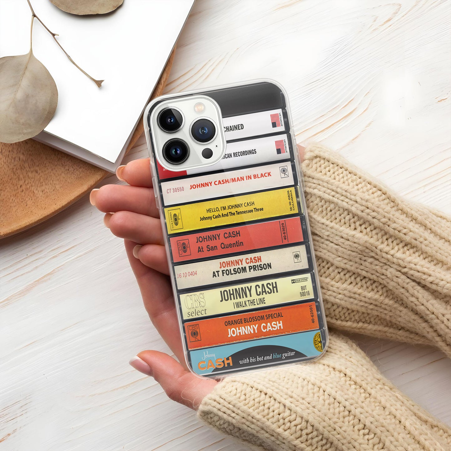 Johnny Cash Albums Cassette Collection Retro MagSafe Phone Case