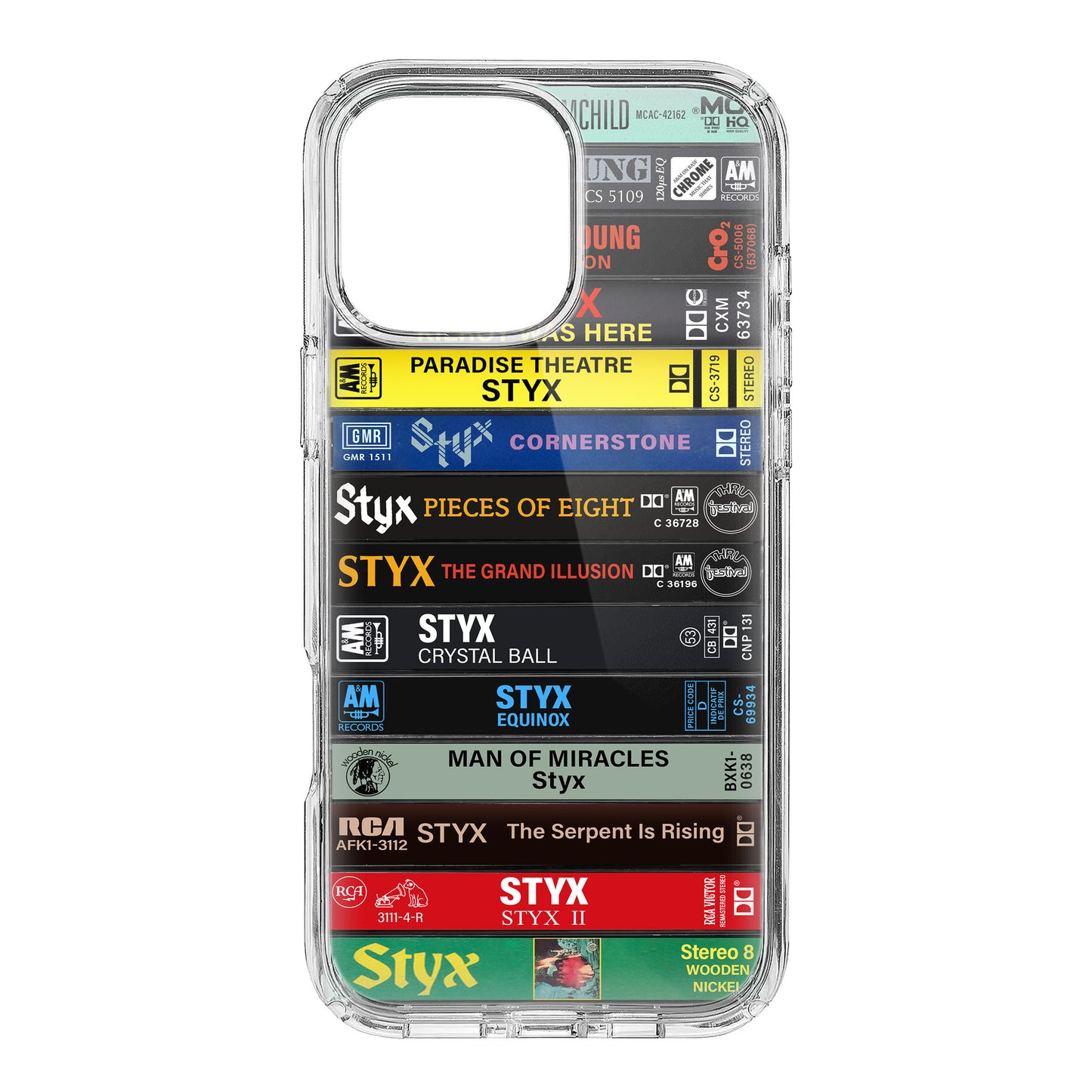 Styx & Dennis DeYoung Albums Cassette Collection Retro Phone Case