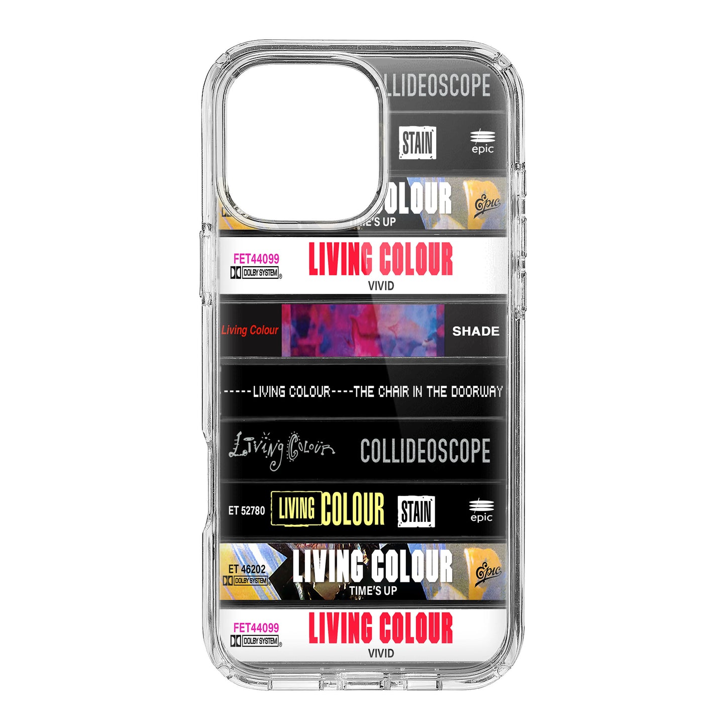Living Colour Albums Cassette Collection Retro Phone Case