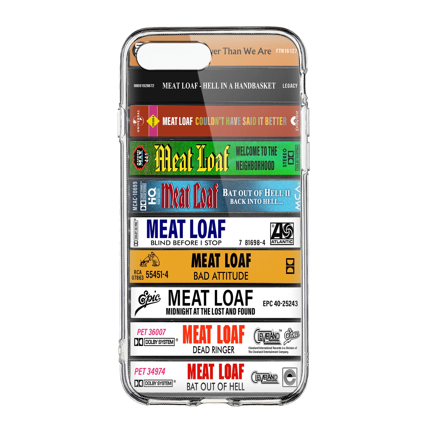 Meat Loaf Albums Cassette Collection Retro Phone Case