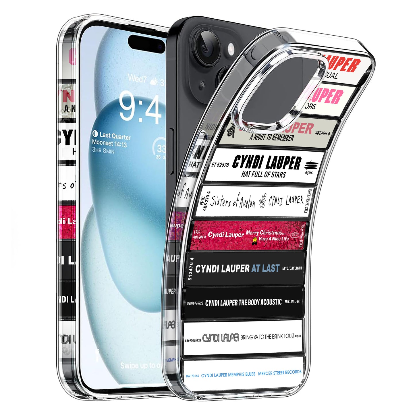 Cyndi Lauper Albums Cassette Collection Retro Phone Case