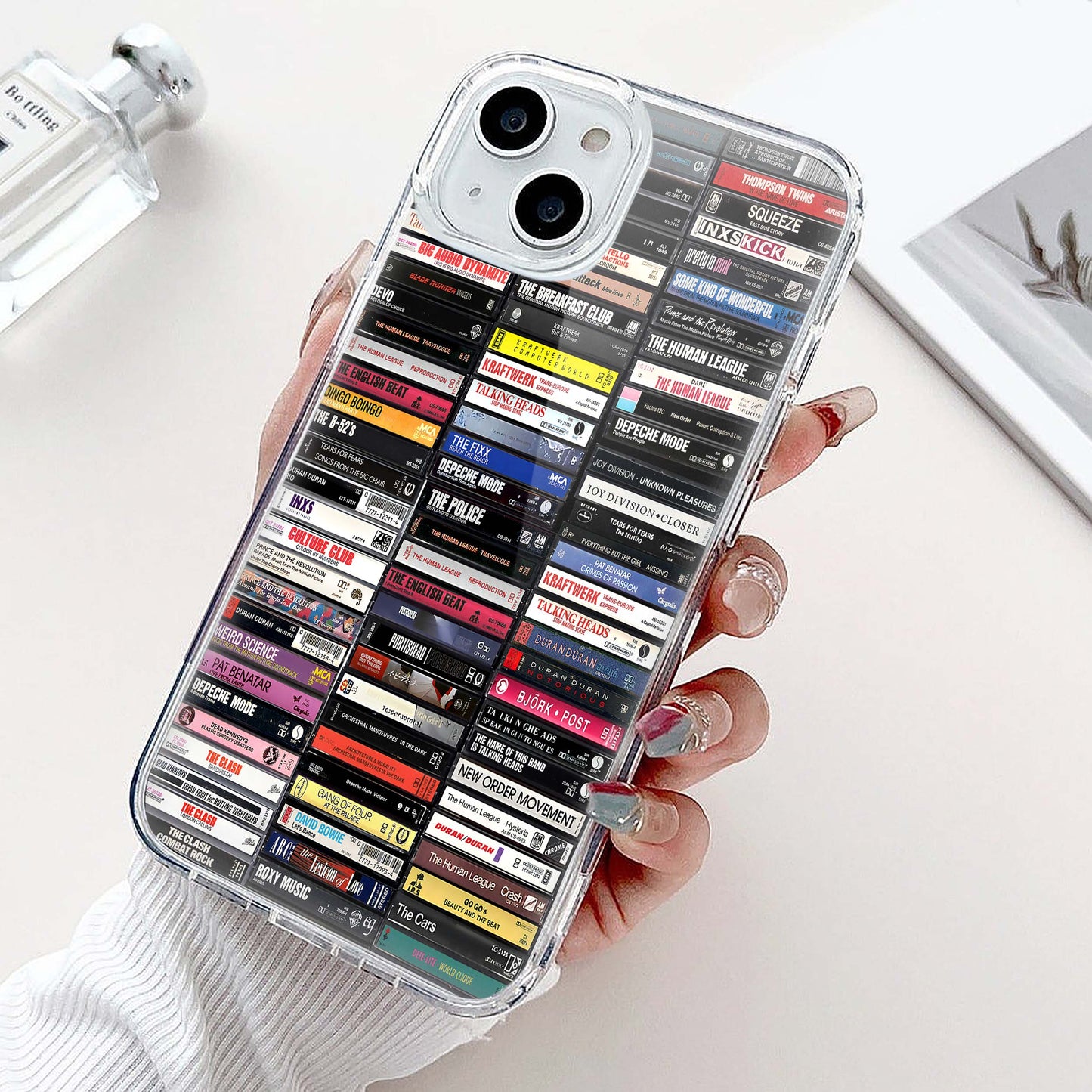 Classic New Wave & Electronic Albums Cassette Collection Retro Phone Case