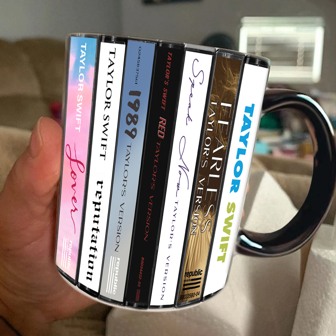 Taylor Swift Albums Collection Accent Mug (Taylor's Version)