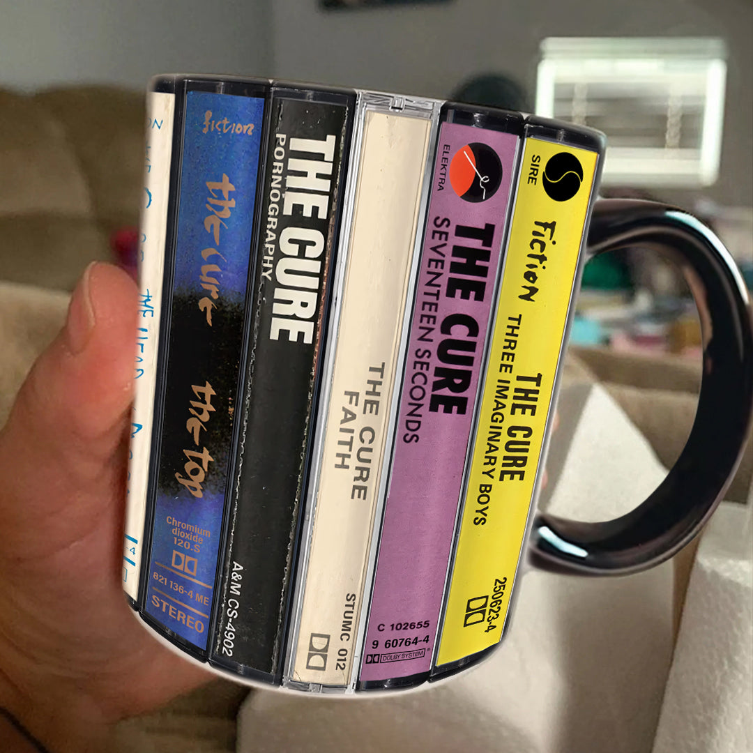 The Cure Albums Cassette Retro Collection Accent Mug