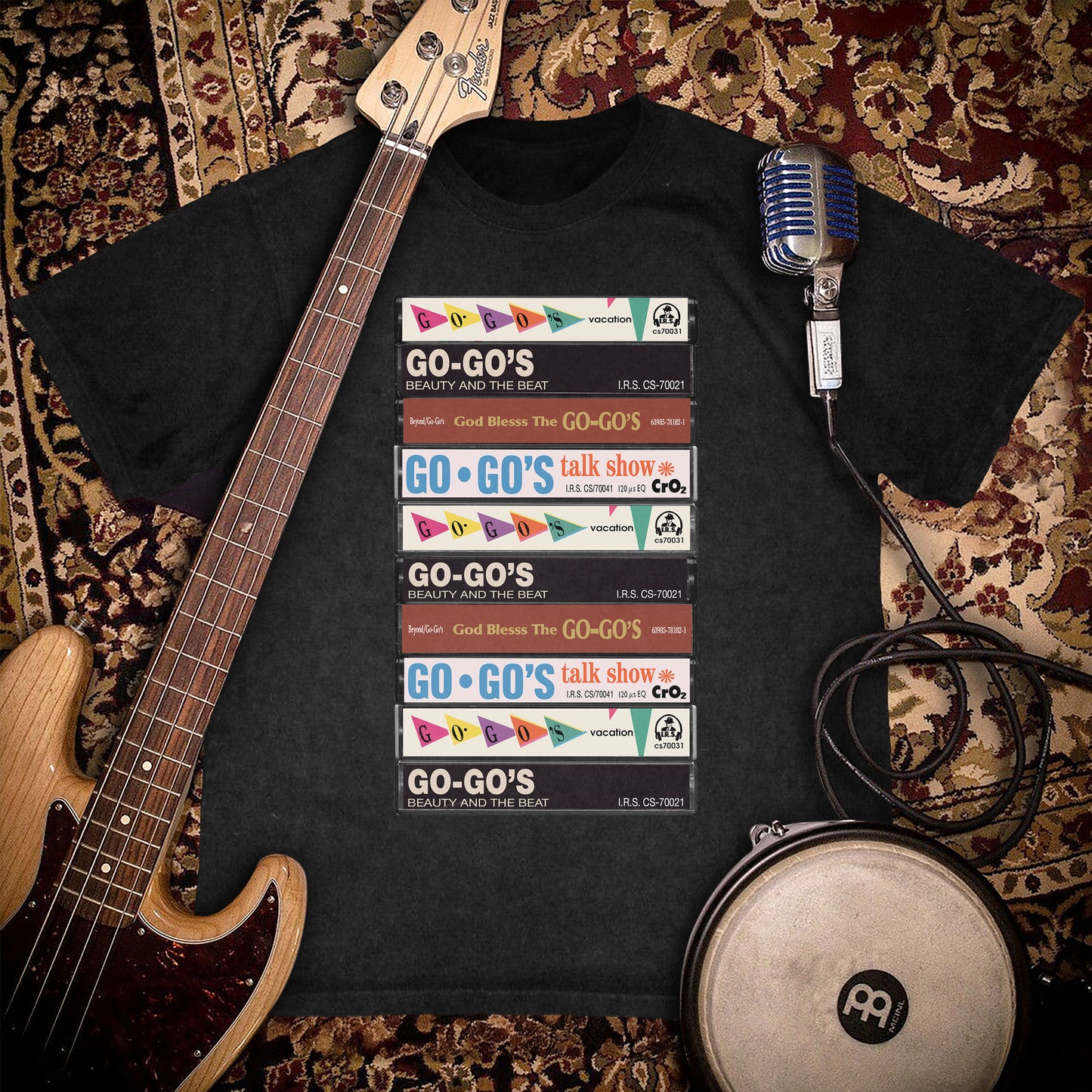 Go-Go's Albums Cassette Retro Collection Premium Unisex T-Shirt