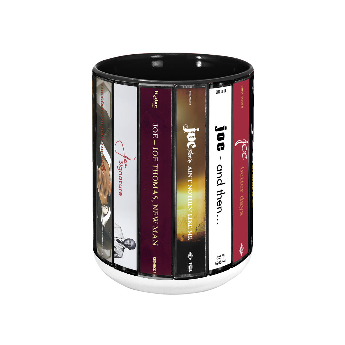 Joe Albums Cassette Collection Retro Accent Mug