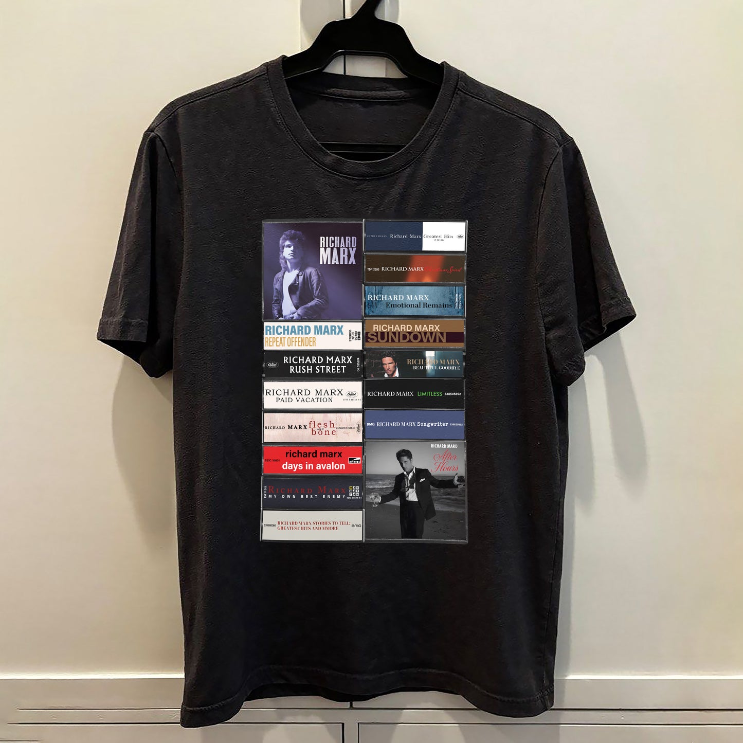 Richard Marx Albums Cassette Retro Collection Premium Unisex T-Shirt