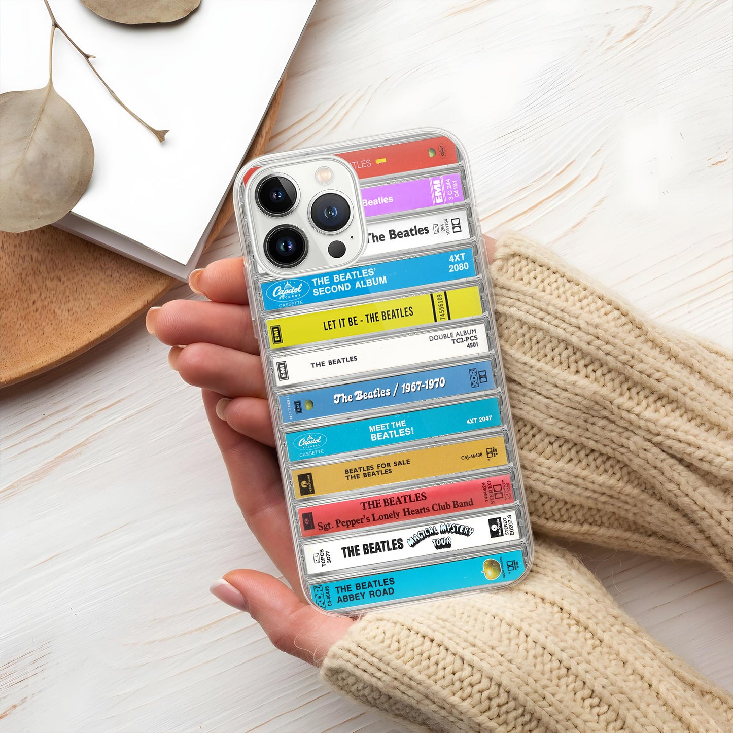 The Beatles Albums Cassette Collection Retro MagSafe Phone Case