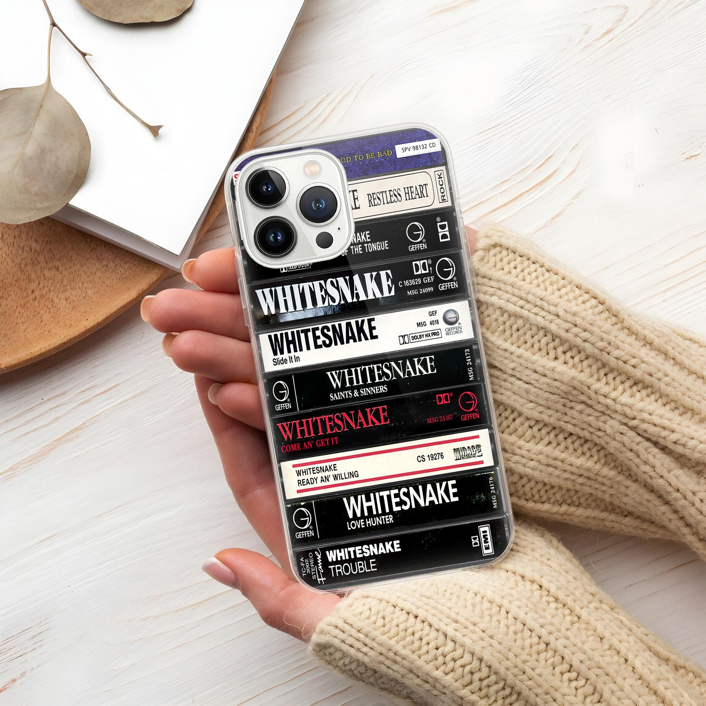 Whitesnake Albums Cassette Collection Retro Phone Case