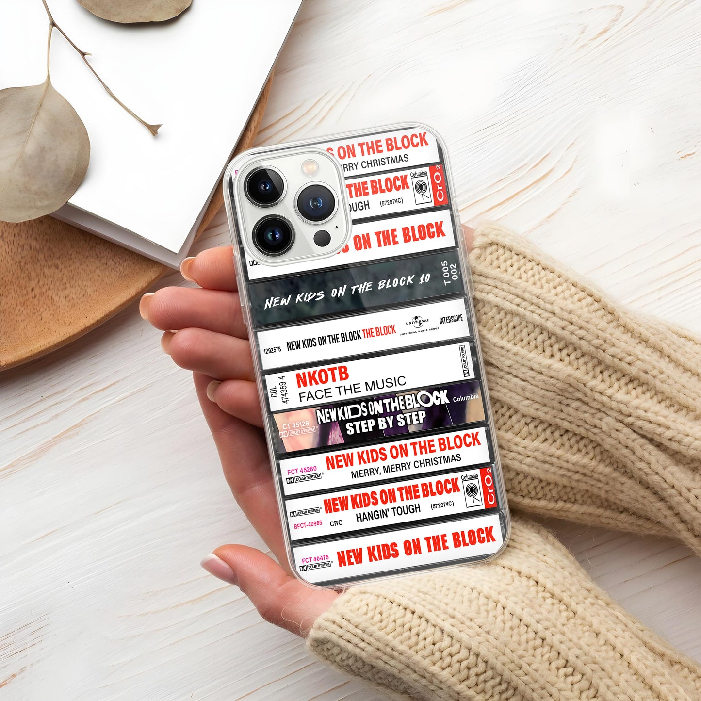 New Kids on the Block Albums Cassette Collection Retro Phone Case