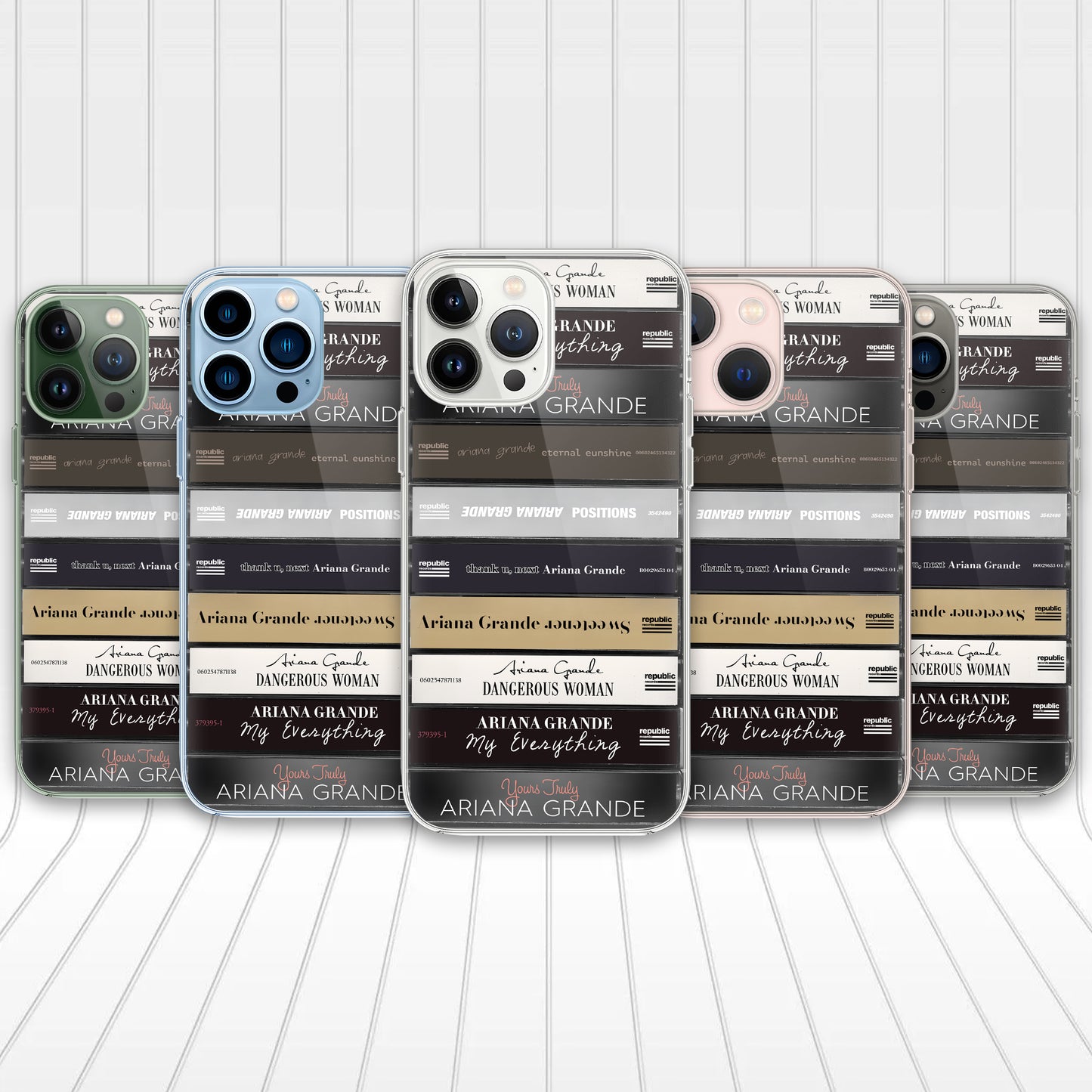 Ariana Grande Albums Cassette Collection Retro Phone Case