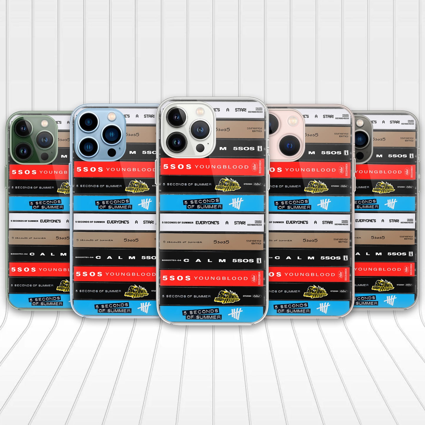 5 Seconds of Summer Albums Cassette Collection Retro Phone Case