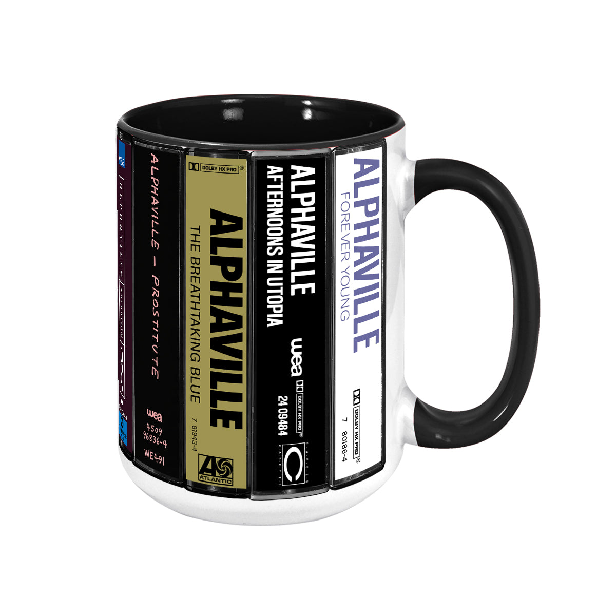 Alphaville Albums Cassette Collection Retro Accent Mug