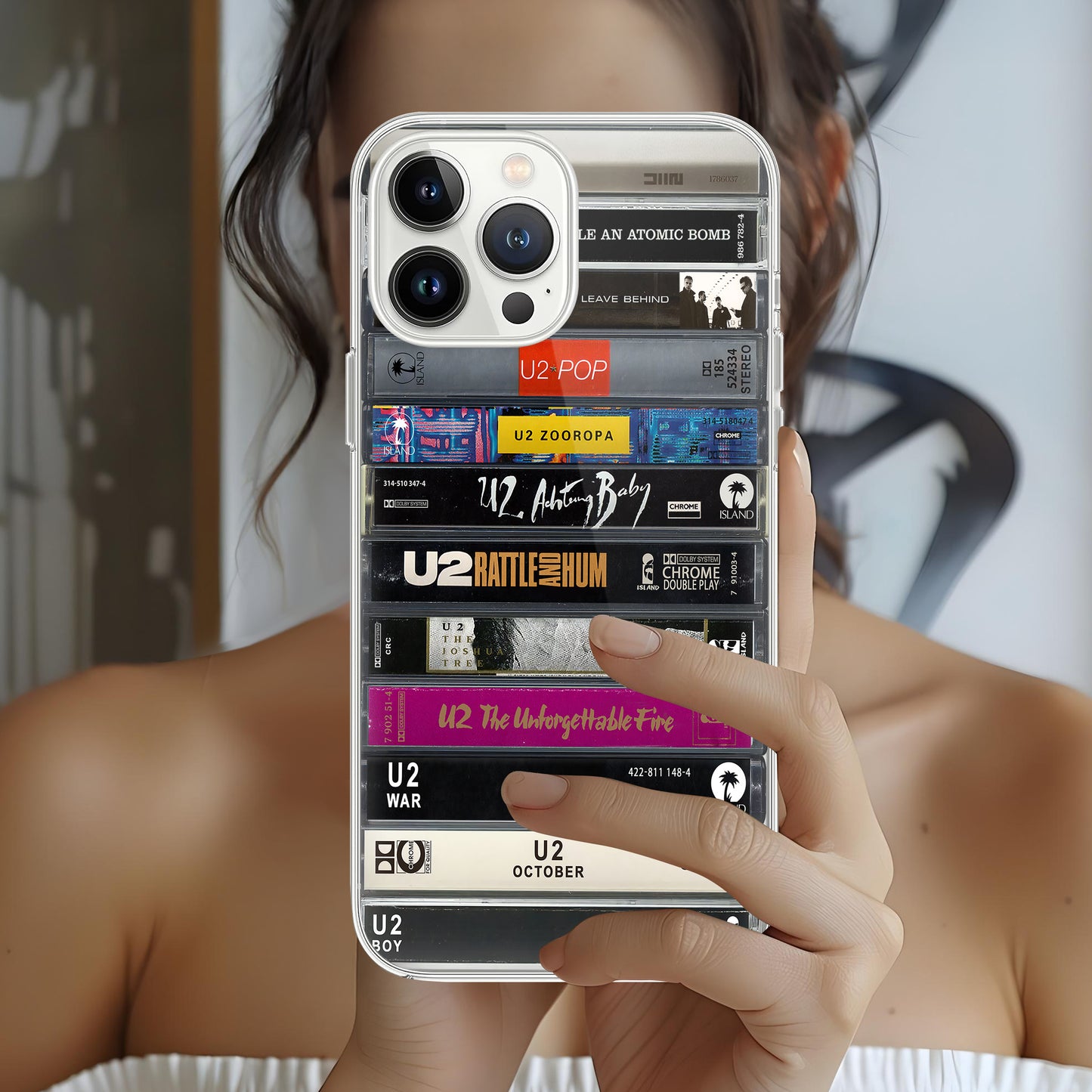 U2 Albums Cassette Collection Retro MagSafe Phone Case