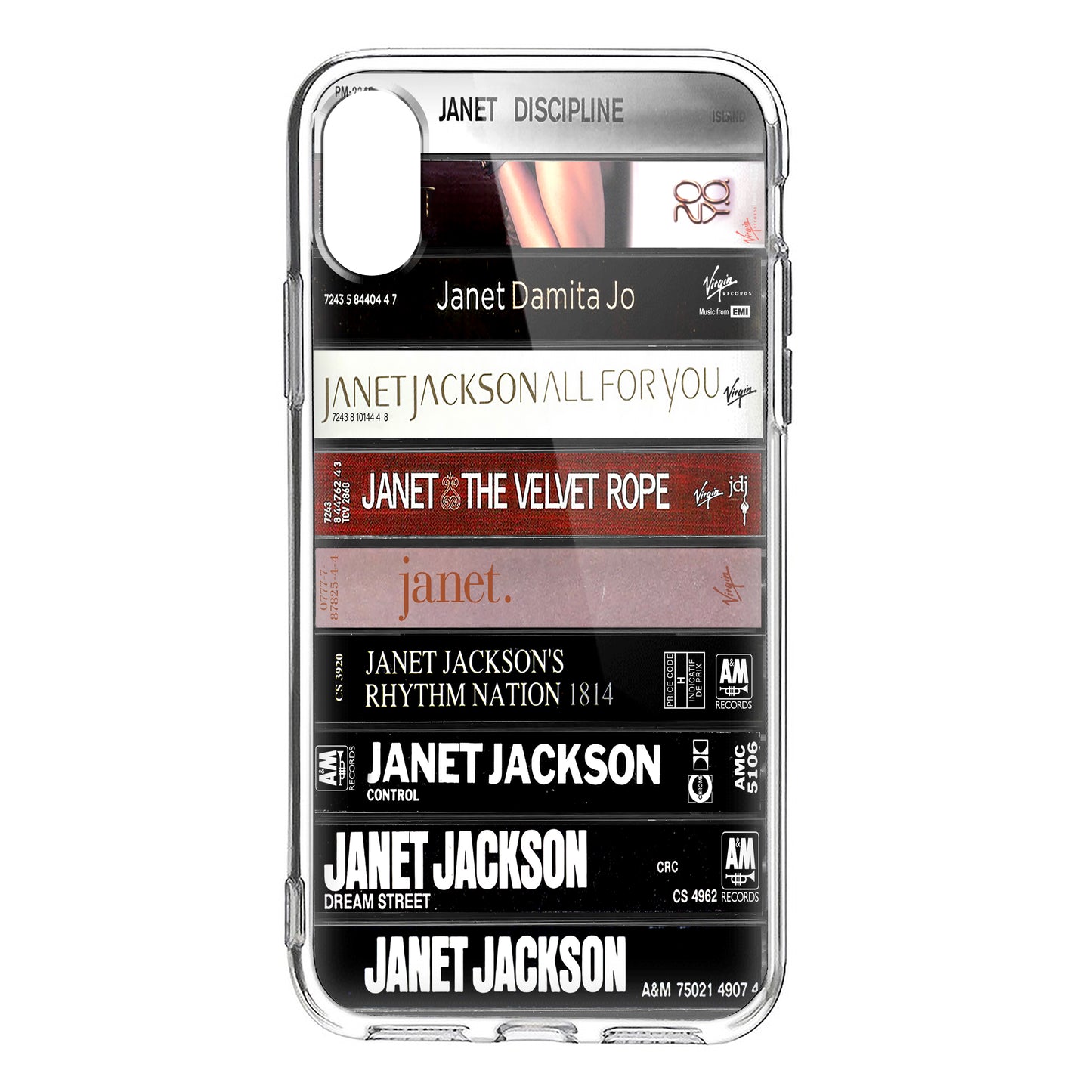 Janet Jackson Albums Cassette Collection Retro MagSafe Phone Case