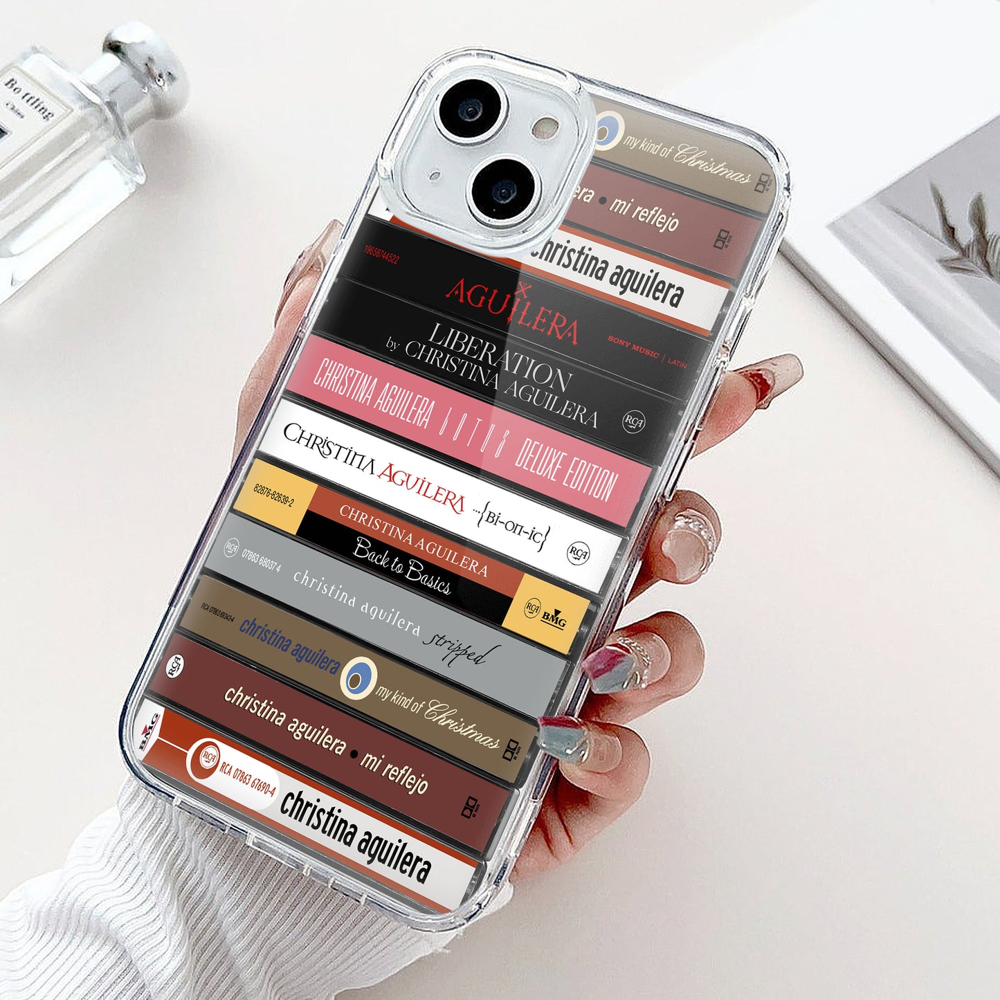 Christina Aguilera Albums Cassette Collection Retro Phone Case
