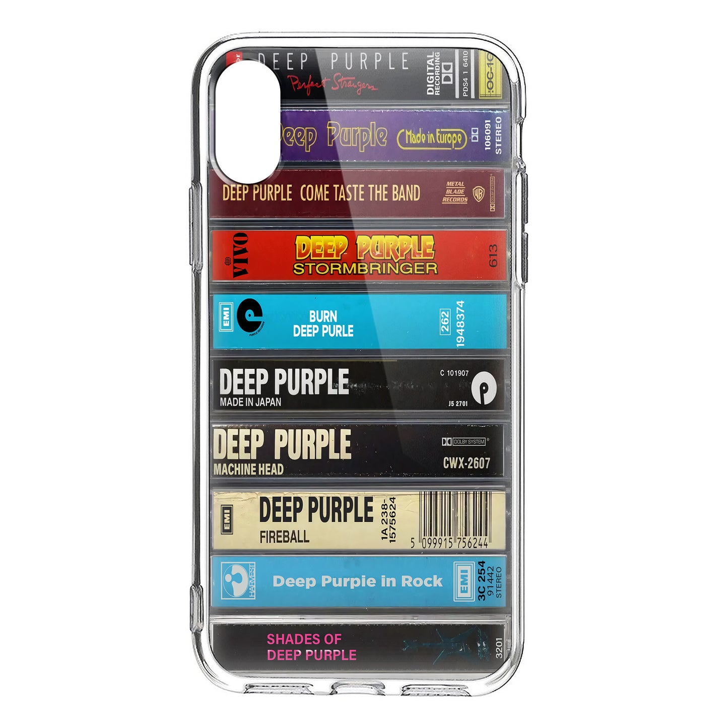 Deep Purple Albums Cassette Collection Retro Phone Case